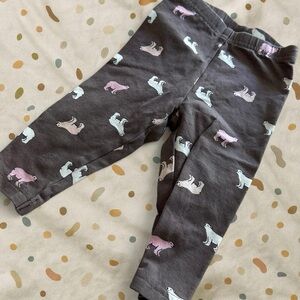 Carter’s polar bear print leggings (6 months)
